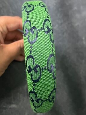 Green Patterned Luxury Headband (1)